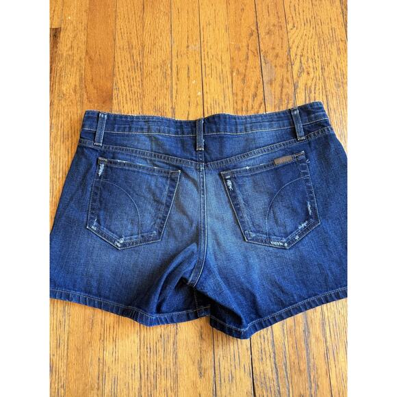 Joe's Jeans Denim Shorts Womens 31 Blue Darla Stretch Distressed 5 Pocket - Picture 3 of 6